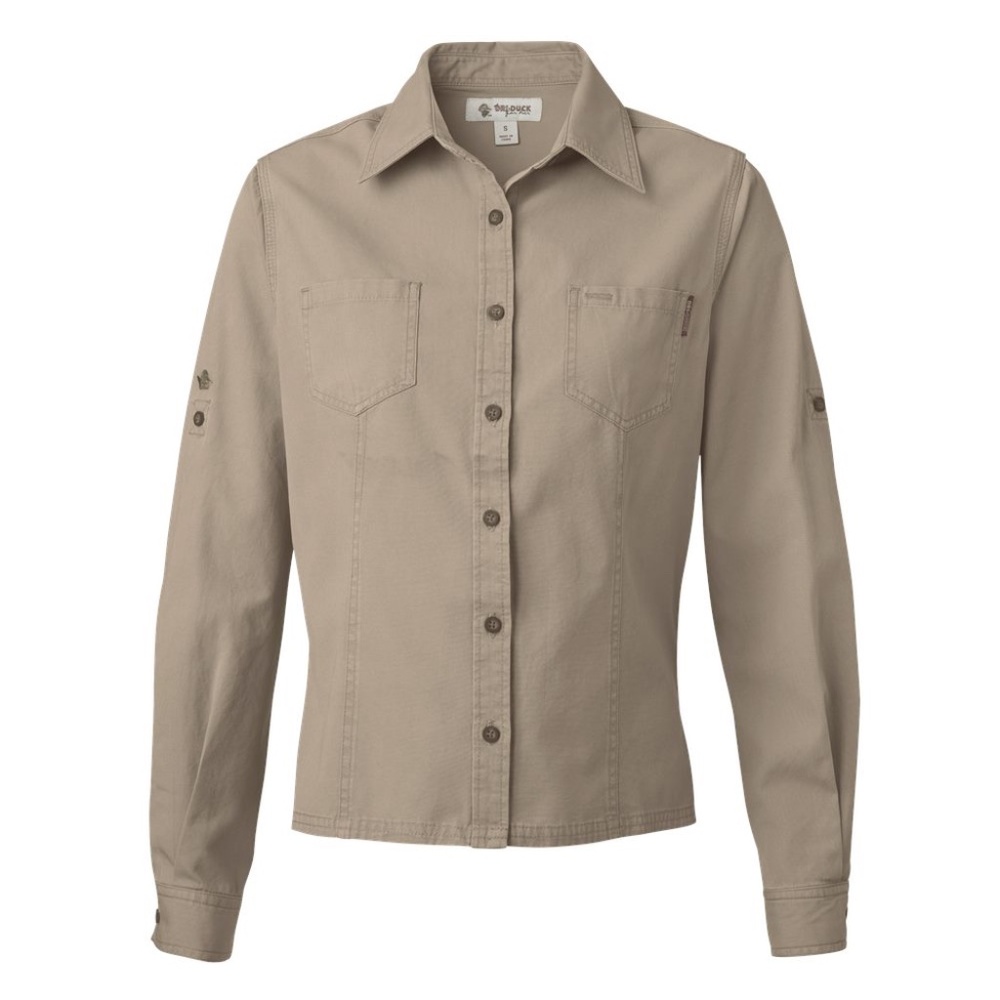 Women's Duck Mortar Work Shirt, Jacket UPF 50 Dry Sawtooth Size Large